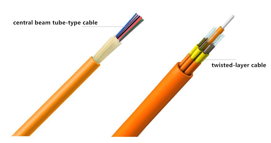 central beam tube-type cable and twisted-layer cable